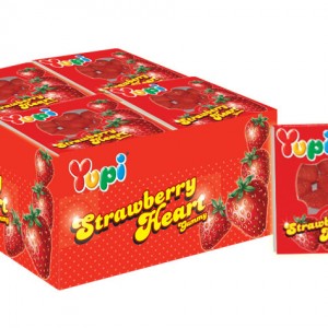 YUPI STRAWBERRY HEART 24 PCS