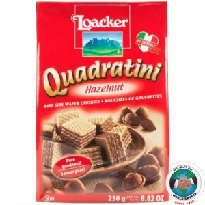 LOACKER QUADRATINI HAZELNUT 250 GM