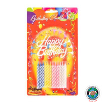 HAPPY BIRTHDAY CANDLE 12 PCS