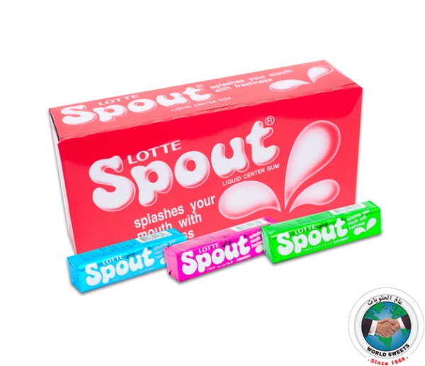 SPOUT RED GUM 54 PCS (PEPPERMINT/SPERMINT/CINNAMON)