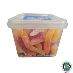 ROYAL JELLY SUGARED FIZZY WORMS MINI JAR 170G