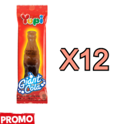 PROMO: YUPI GIANT COLA GUMMI 12 PCS
32 GM