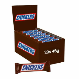 CHOCOLATE SNICKERS SINGLE 20 PCS 45GM