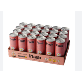 FLASH CHERRY CARBONATED SOFT DRINK 24 PCS 250ML