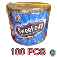 CHOCO SWEET CUP WITH BISCUIT JAR 100PCS 5G